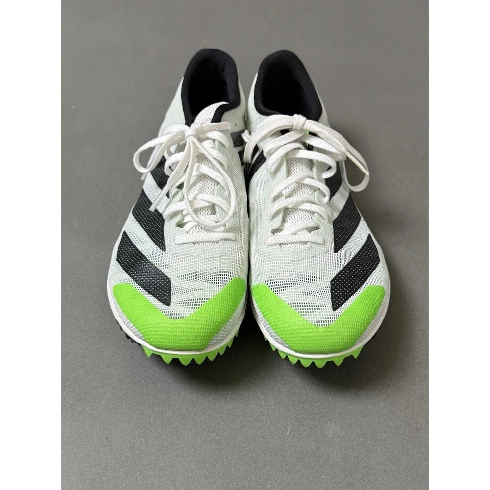 Adidas Unisex Adizero XCS Track and Field Shoes White Black Green M7/W9
